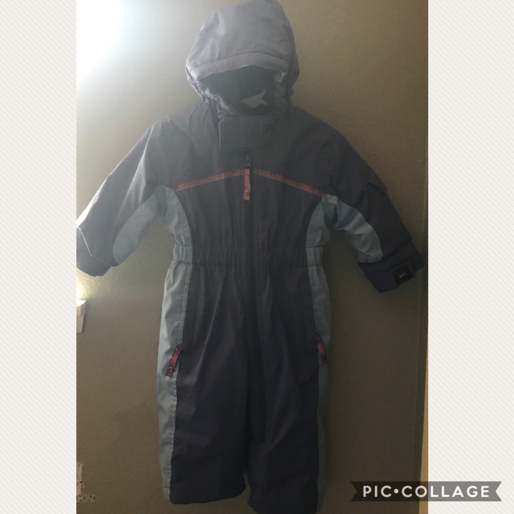 Blue snowsuit